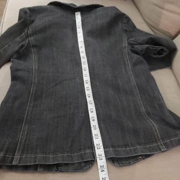 Dark Gray Jean Jacket - Picture 6 of 10